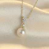 Avery pearl pendant necklace (gold)