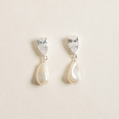 Avrie short drop baroque pearl earrings
