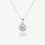 Balmoral crystal pendant necklace (silver) - Liberty in Love