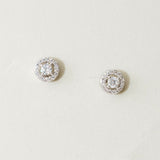 Balmoral bridal stud earrings (silver) - Liberty in Love