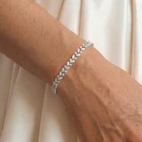 Blenheim marquise zirconia tennis bracelet (silver)