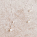 Blossom I pearl drop earrings and necklace set - Liberty in Love
