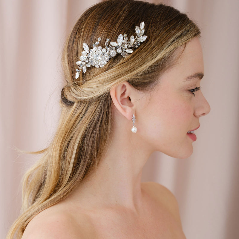 Cavendish crystal floral hair comb - Liberty in Love