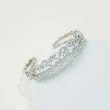 Celine shattered crystal bangle (silver) - Liberty in Love