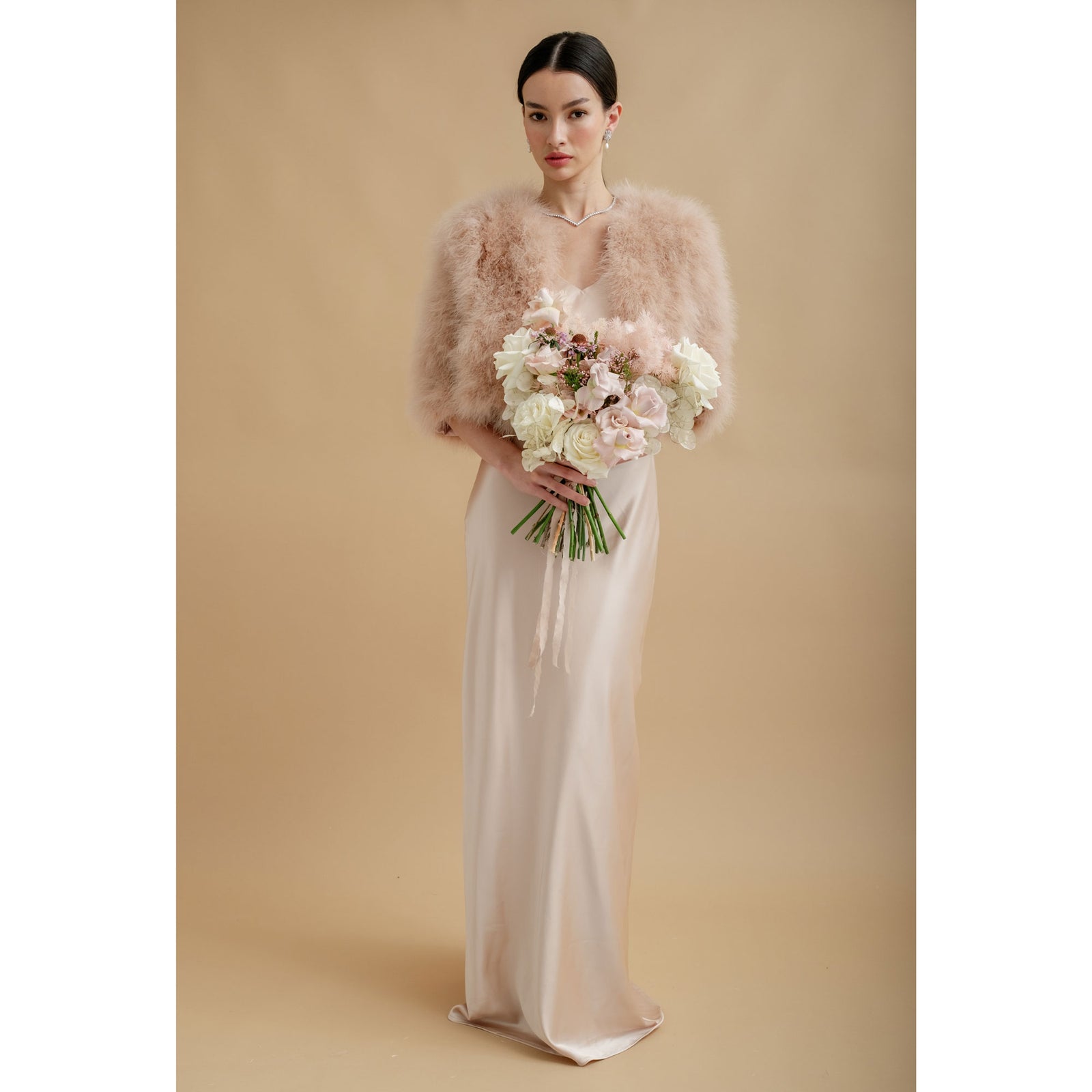 Blush jackets for weddings hotsell