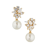 Chiara pearl drop earrings (gold)