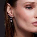 Chloe pear drop earrings (silver)