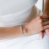 Clarion multi shape crystal cuff bracelet