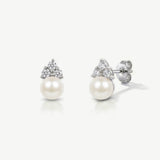 Classic pearl earrings (silver) - Liberty in Love