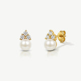 Classic pearl earrings (gold) - Liberty in Love