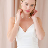 Clustered freshwater pearl gold bracelet - Liberty in Love