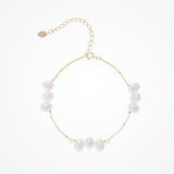 Clustered freshwater pearl gold bracelet - Liberty in Love