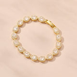 Coco Noemi pear crystal bracelet (gold) - Liberty in Love