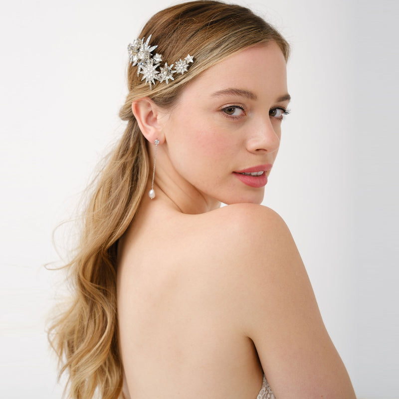 Comet antique crystal stars comb - Liberty in Love