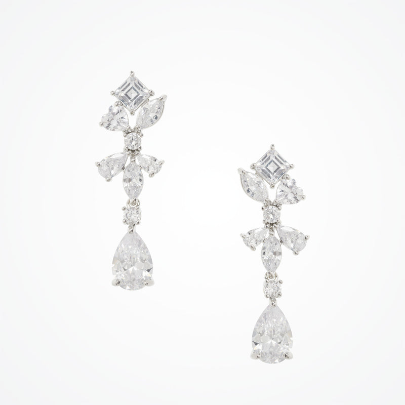 Confetti crystal teardrop earrings - Liberty in Love