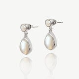 Corsica pearl drop earrings (silver) - Liberty in Love