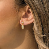 Corsica pearl drop earrings (gold) - Liberty in Love
