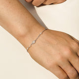 Covent Garden sunburst pearl chain bracelet (silver) - Liberty in Love
