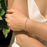 Covent Garden sunburst pearl chain bracelet (silver) - Liberty in Love