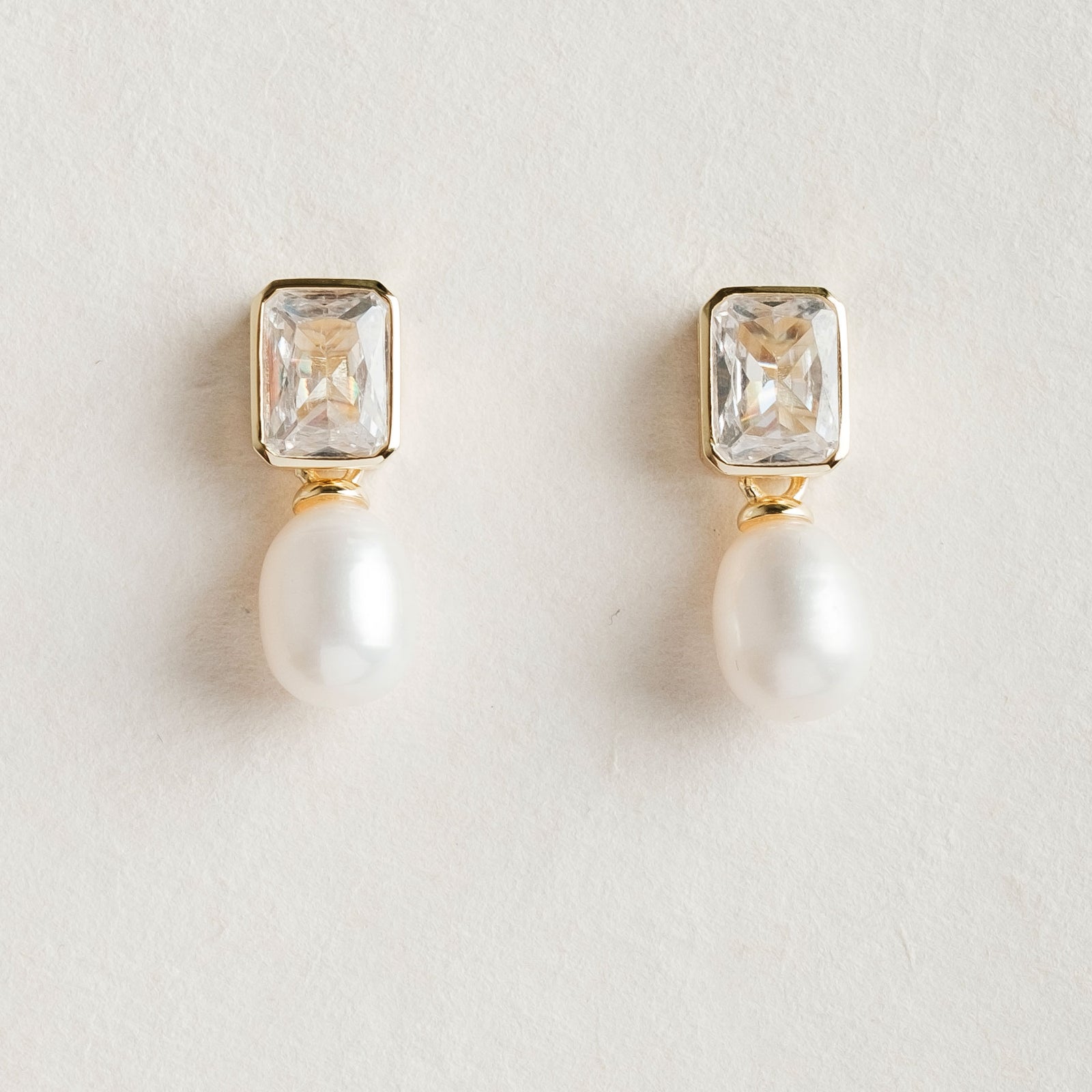 J Crew Crystal And Pearl Drop Earrings Crystal Burst Freshwater