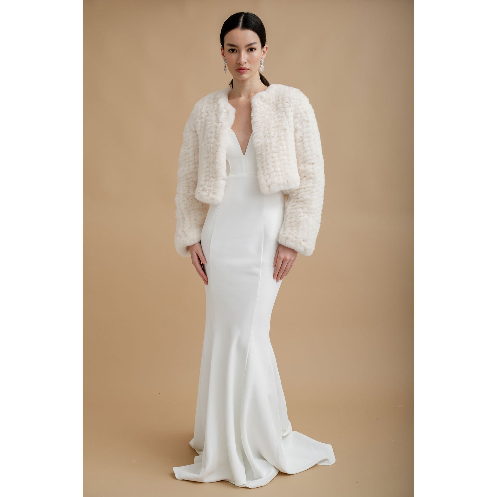 Wallis ivory cropped jacket hotsell