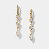 Delancey linear leverback earrings (gold)