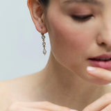 Delancey linear leverback earrings (gold)