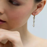 Delancey linear leverback earrings (silver)