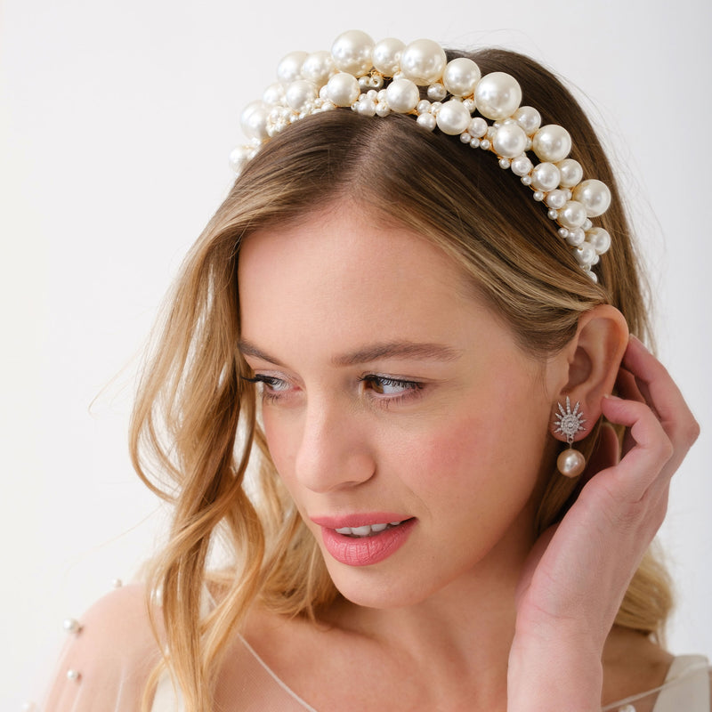 Ella double pearl band crown - Liberty in Love