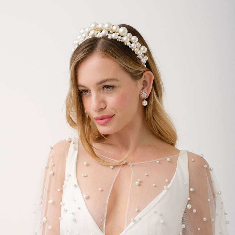 Ella double pearl band crown - Liberty in Love