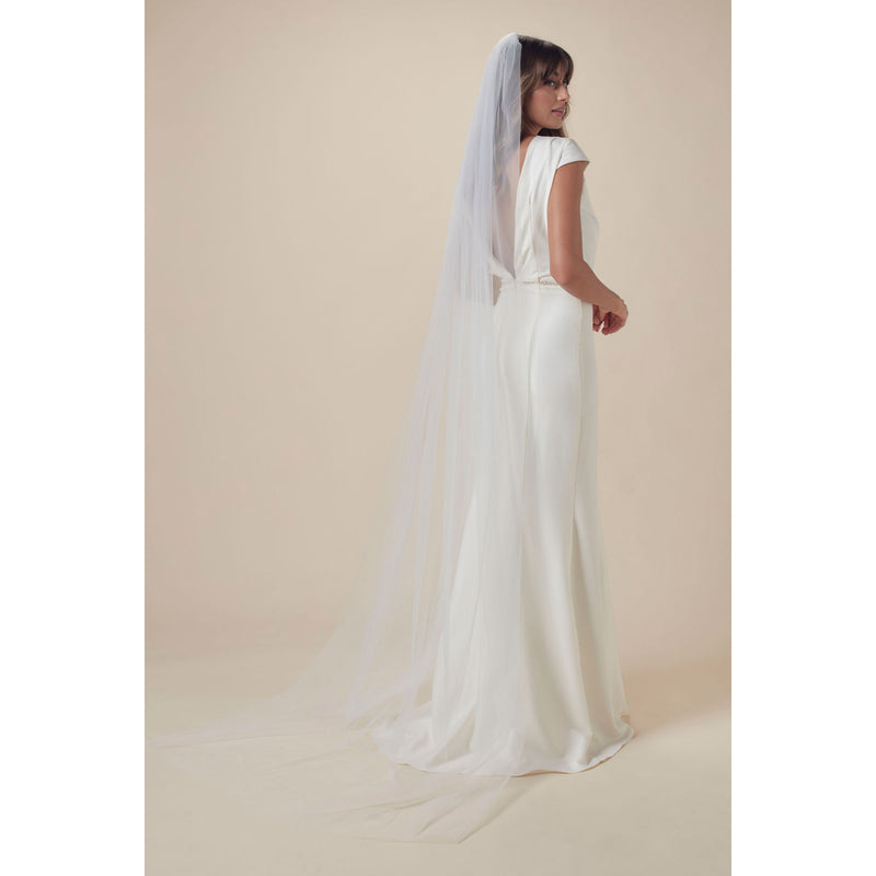 Ella single-tier chapel length veil - Liberty in Love