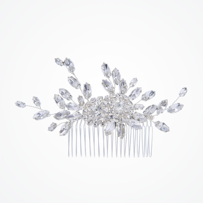 Felicity crystal floral hair comb - Liberty in Love