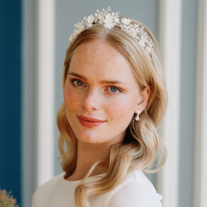 Fiore crystal and clay floral headband - Liberty in Love
