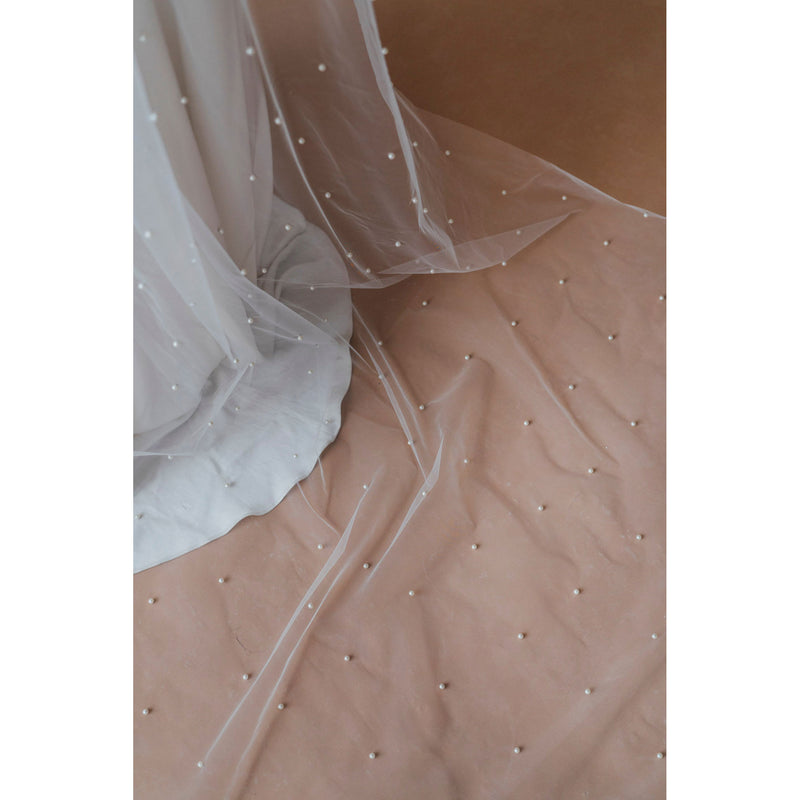 Florence pearl embellished cathedral veil (single-tier) - Liberty in Love