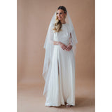 Florence pearl embellished chapel length veil (two-tier) - Liberty in Love