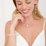 Freshwater baroque pearl gold bracelet - Liberty in Love