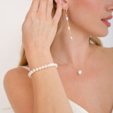 Freshwater baroque pearl gold bracelet - Liberty in Love