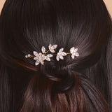 Frost fragment crystal spray mini hair vine (gold)
