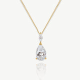 Genova crystal teardrop pendant (gold) - Liberty in Love