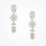 Gialla crystal floral drop earrings - Liberty in Love