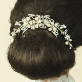 Gold pearl crescent comb - Liberty in Love