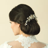 Gold pearl crescent comb - Liberty in Love
