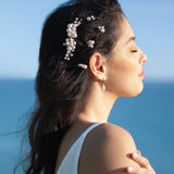 Harper rose gold pearl hair comb and pins (set of 5) - Liberty in Love