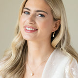 Harrow hoop pearl drop earrings (gold) - Liberty in Love