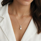 Imperial pearl bridal jewellery set (silver) - Liberty in Love