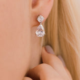 Imperial zirconia teardrop earrings - Liberty in Love