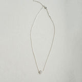 Infinite minimal pear zirconia chain necklace (silver) - Liberty in Love