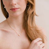 Infinite minimal pear zirconia chain necklace (gold) - Liberty in Love
