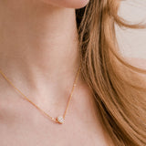 Infinite minimal pear zirconia chain necklace (gold) - Liberty in Love