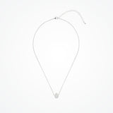 Infinite minimal pear zirconia chain necklace (silver) - Liberty in Love